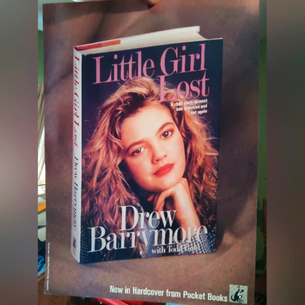 Vintage Drew Barrymore Book Promo Poster